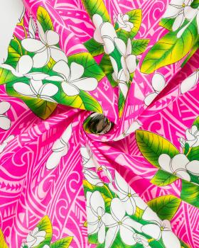 Polynesian fabric MANA Pink - Tissushop